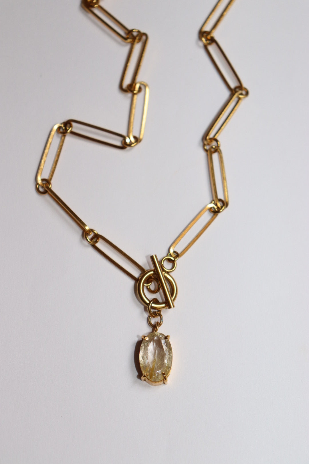 Collar cuarzo rutilado