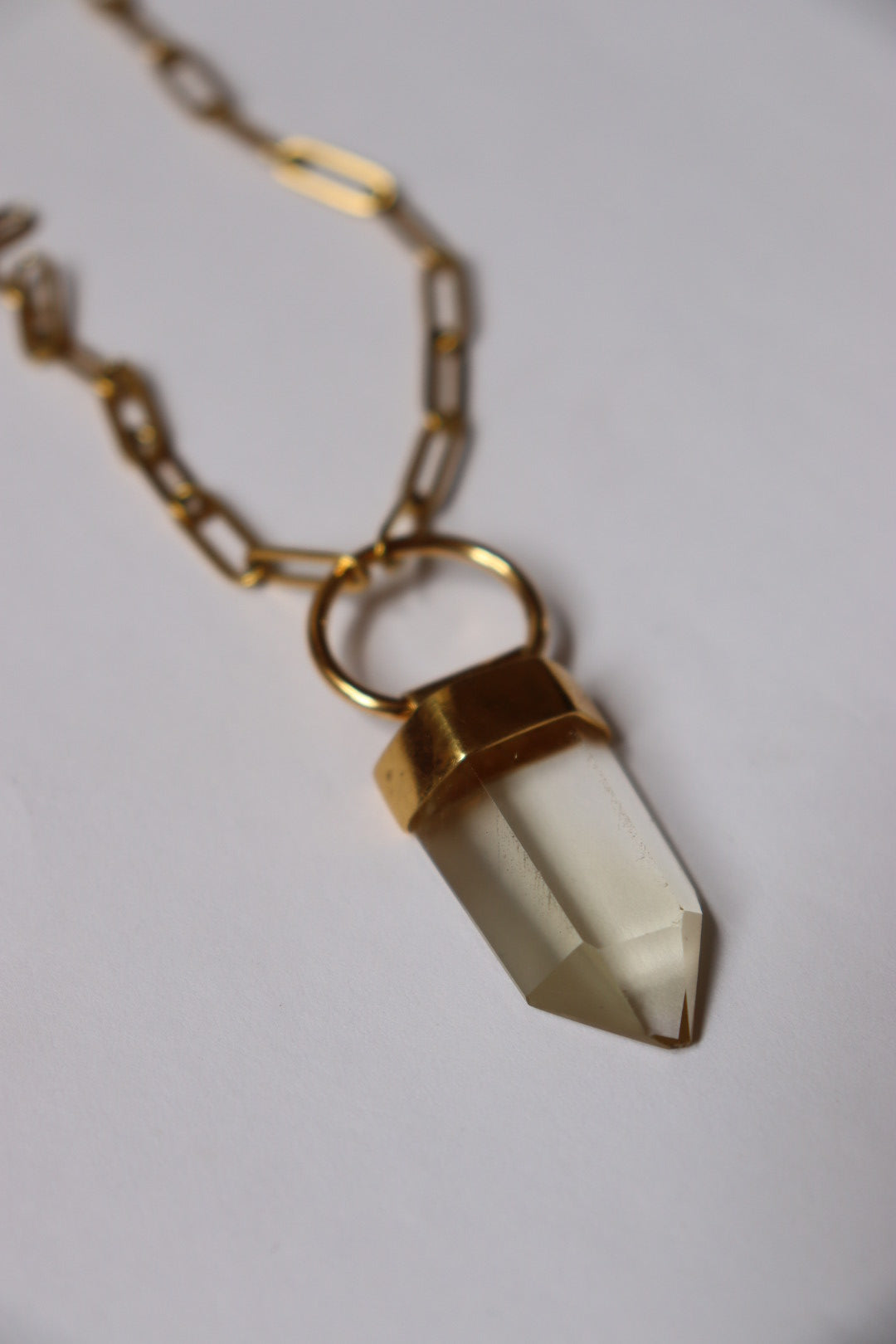 Collar cuarzo traslucido