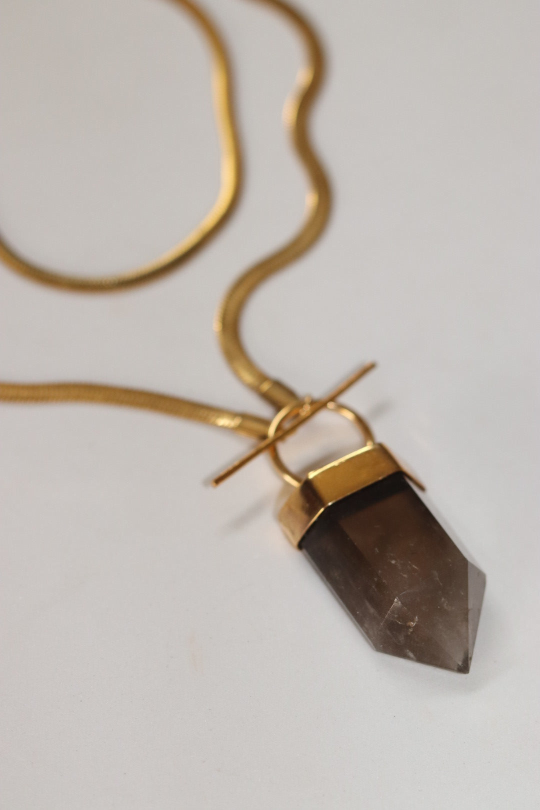 Collar cuarzo ahumado