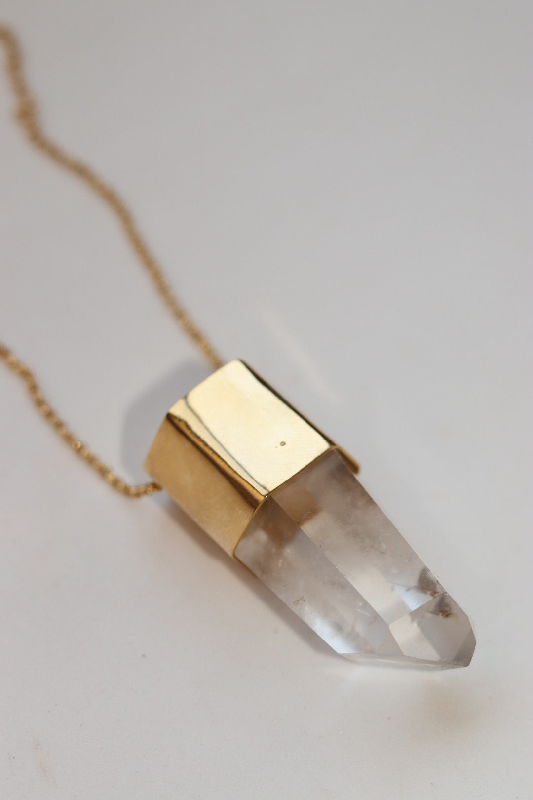 Collar cuarzo traslucido