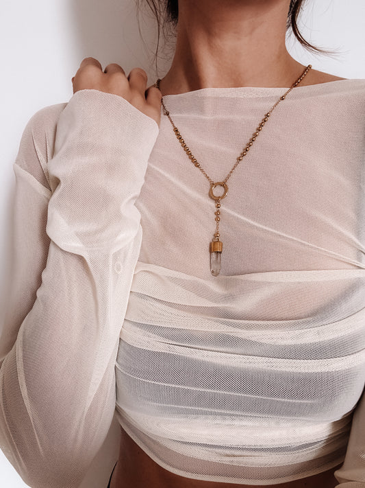 Collar rosario amatista