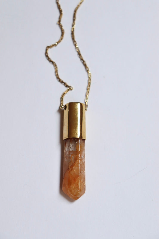 Collar cuarzo hematoide