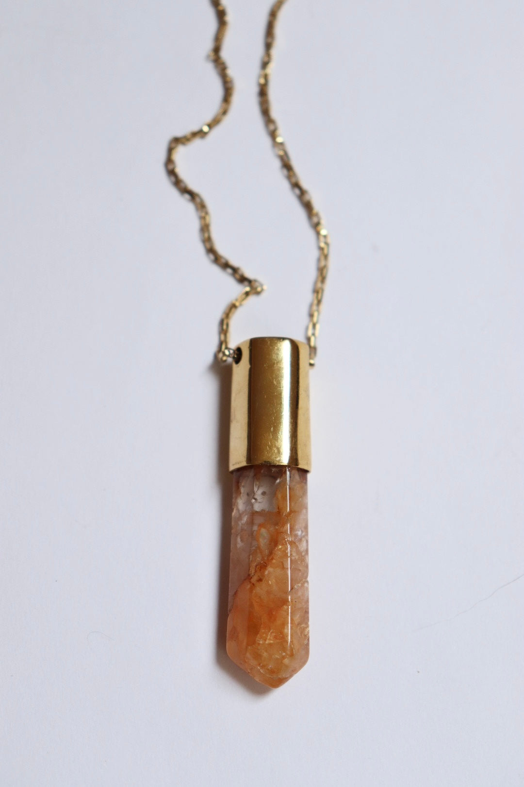 Collar cuarzo hematoide