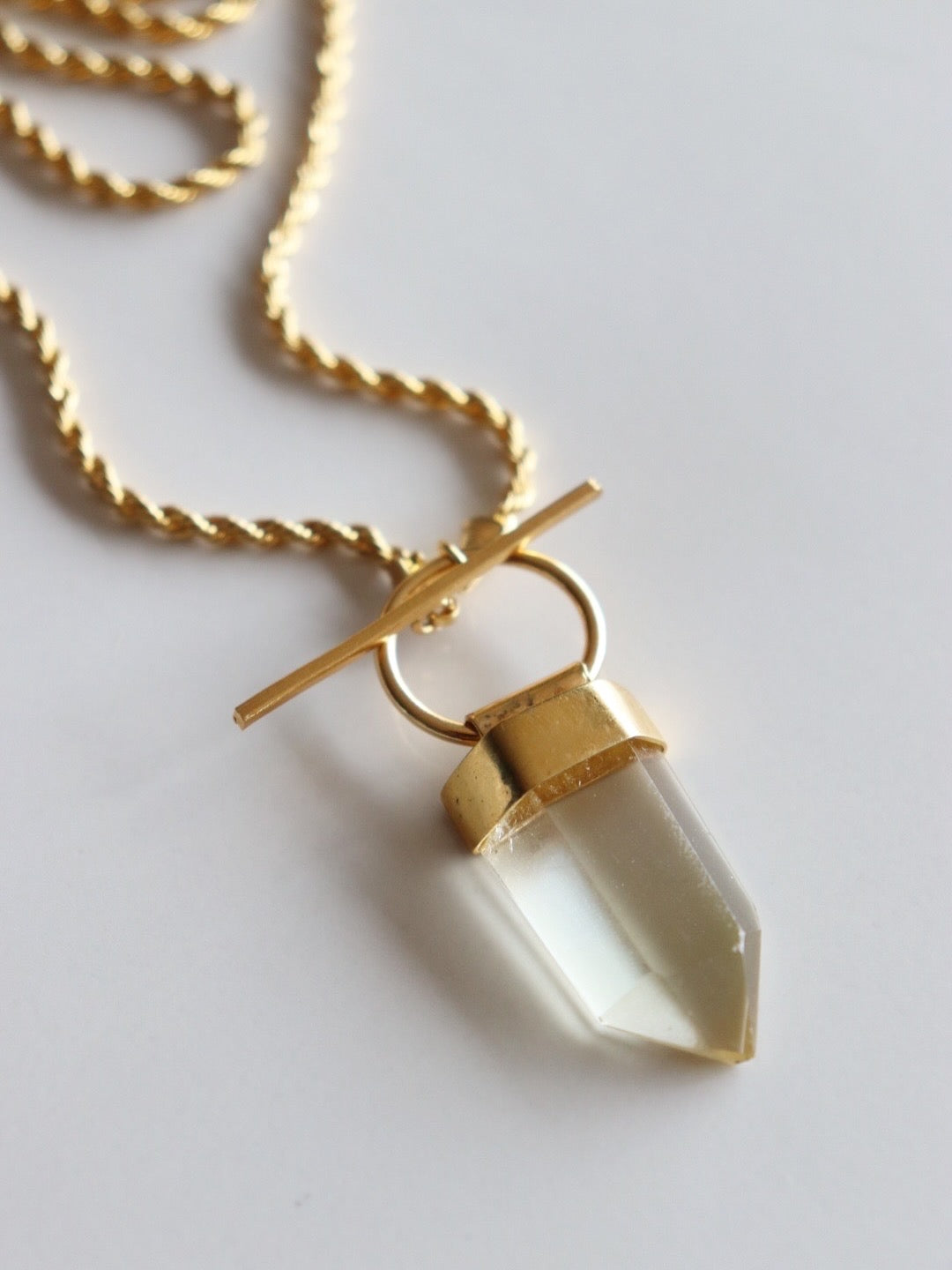 Collar cuarzo traslucido