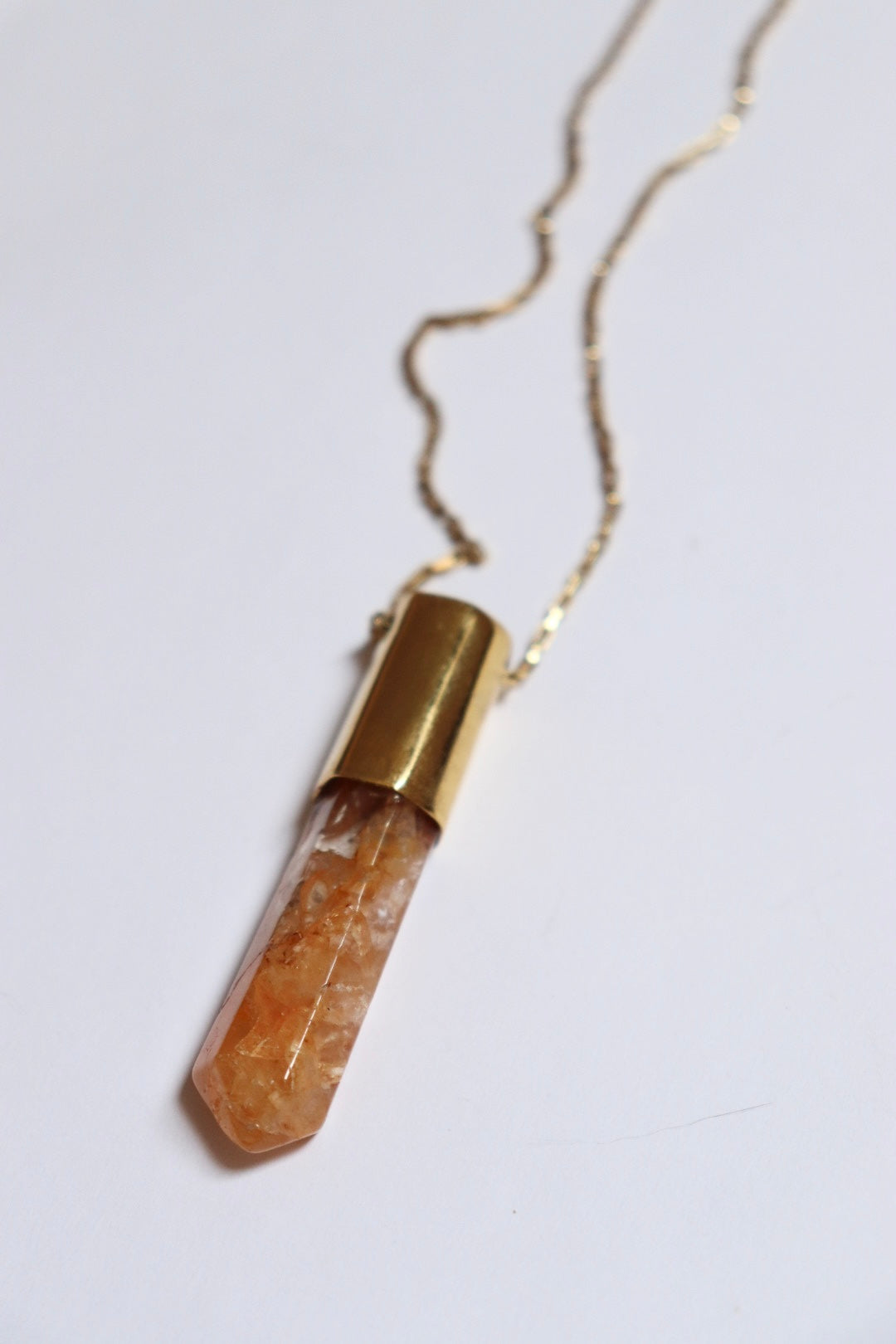 Collar cuarzo hematoide